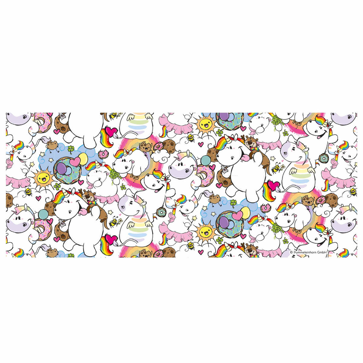 KAFFEEBECHER Pummel und Friends Pummeleinhorn allover Mehrfarbig 320 ml - Multicolor, Keramik (0.32L) - United Labels