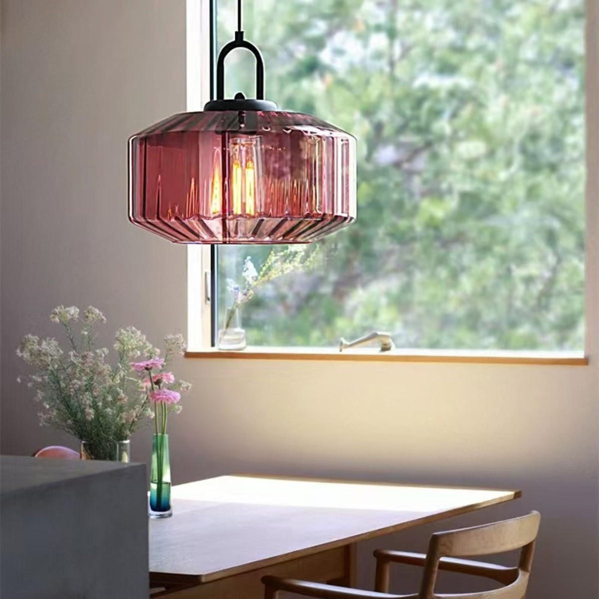 LED-HÄNGELEUCHTE Lila 4W 28/28/16-150 cm - Lila, Metall (28/28/16cm) - Authentics