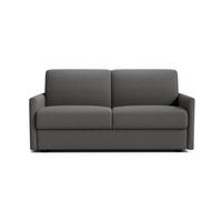 SOFA 3 sitzer aus anthrazitgrauem stoffumwandelbar lucia 175/100/87 cm - Anthrazit, Holz (175/87/100cm) - Calicosy