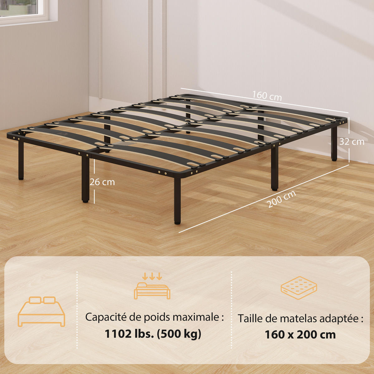 BETT 160x200 cm DE-14629 mit Lattenrost und Stauraum Schwarz - Schwarz, Holzwerkstoff (160/200cm) - ComfortXL