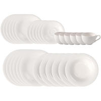 TELLER-SET Essential weiß 30er Set - Weiß, Keramik (26.5/40/33cm) - like.Villeroy & Boch