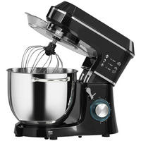 STANDMIXER Aluminium Edelstahl Schwarz - Edelstahlfarben/Schwarz, Metall (31/34/37cm) - HOMCOM