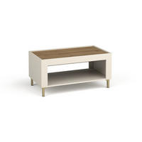 COUCHTISCH MONI 09 in Kaschmir / Eiche Whiskey matt 56/97 cm - Kaschmir, Holzwerkstoff (97/56/47cm) - Deine Möbel 24