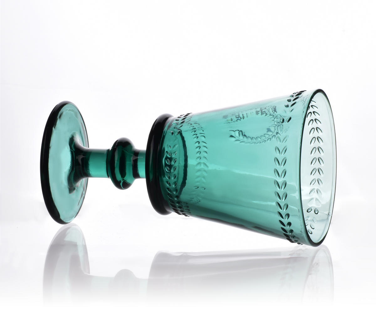 WEINGLAS-SET Ecila Grün 18/10/17 cm Glas - Grün, Glas (0.28L) - Mondex