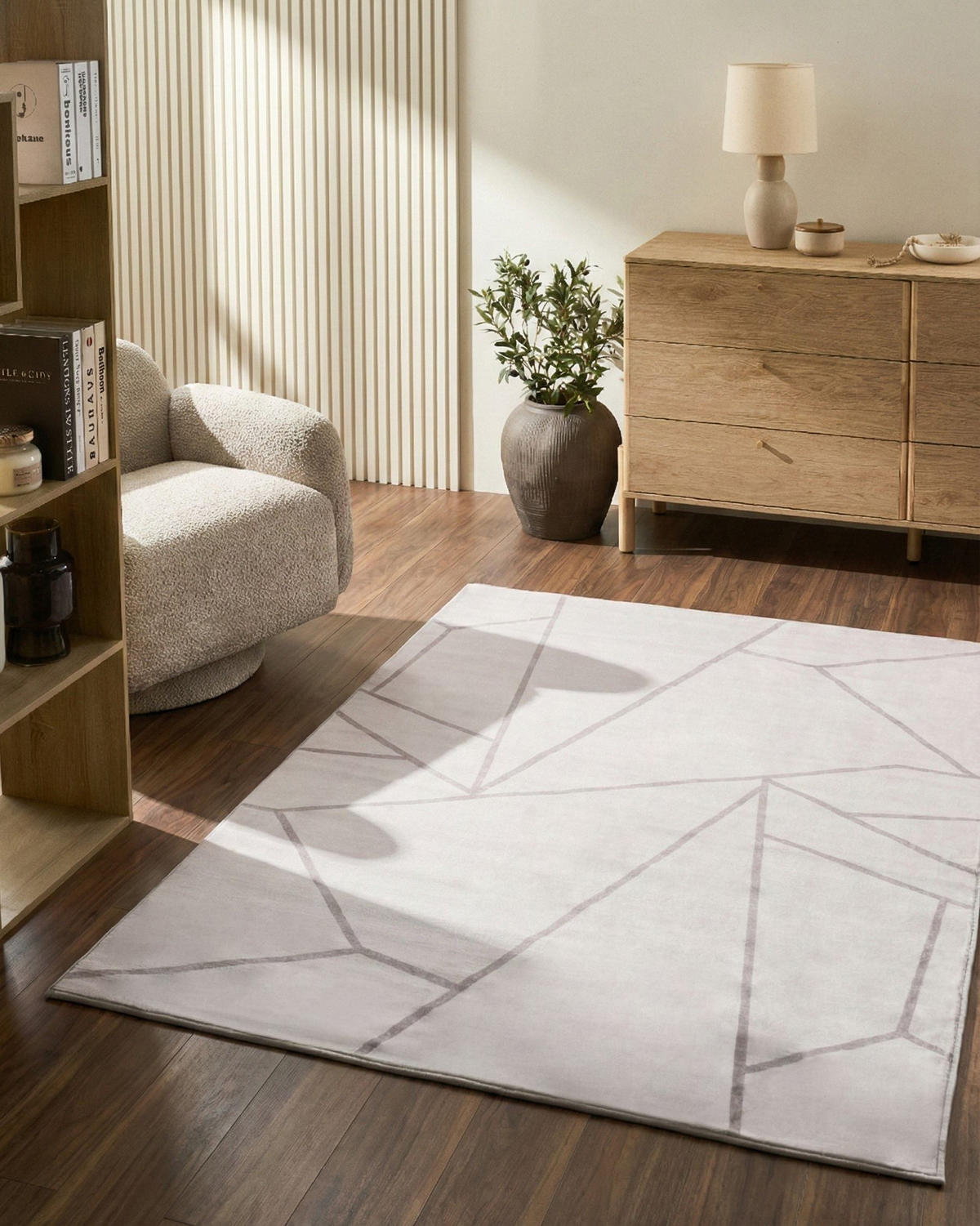 KOBEREC Světle béžový 140/200 cm Posof - béžová, textil (140/200cm) - Beliani