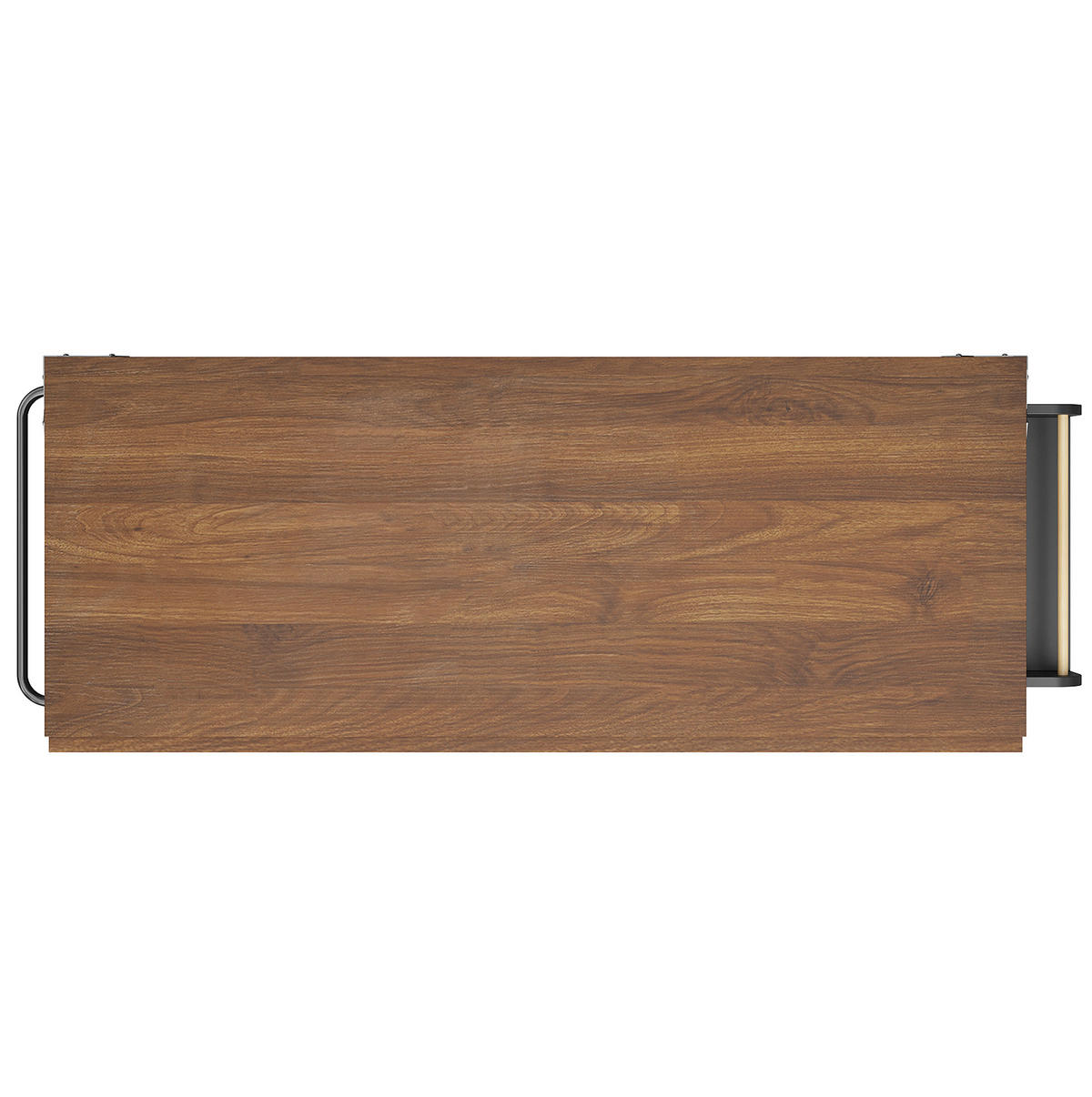 KÜCHENINSEL 140/45/93 cm schwarz mit klappbarer Tischplatte - Schwarz, Holzwerkstoff (140/93/73cm) - OKWISH