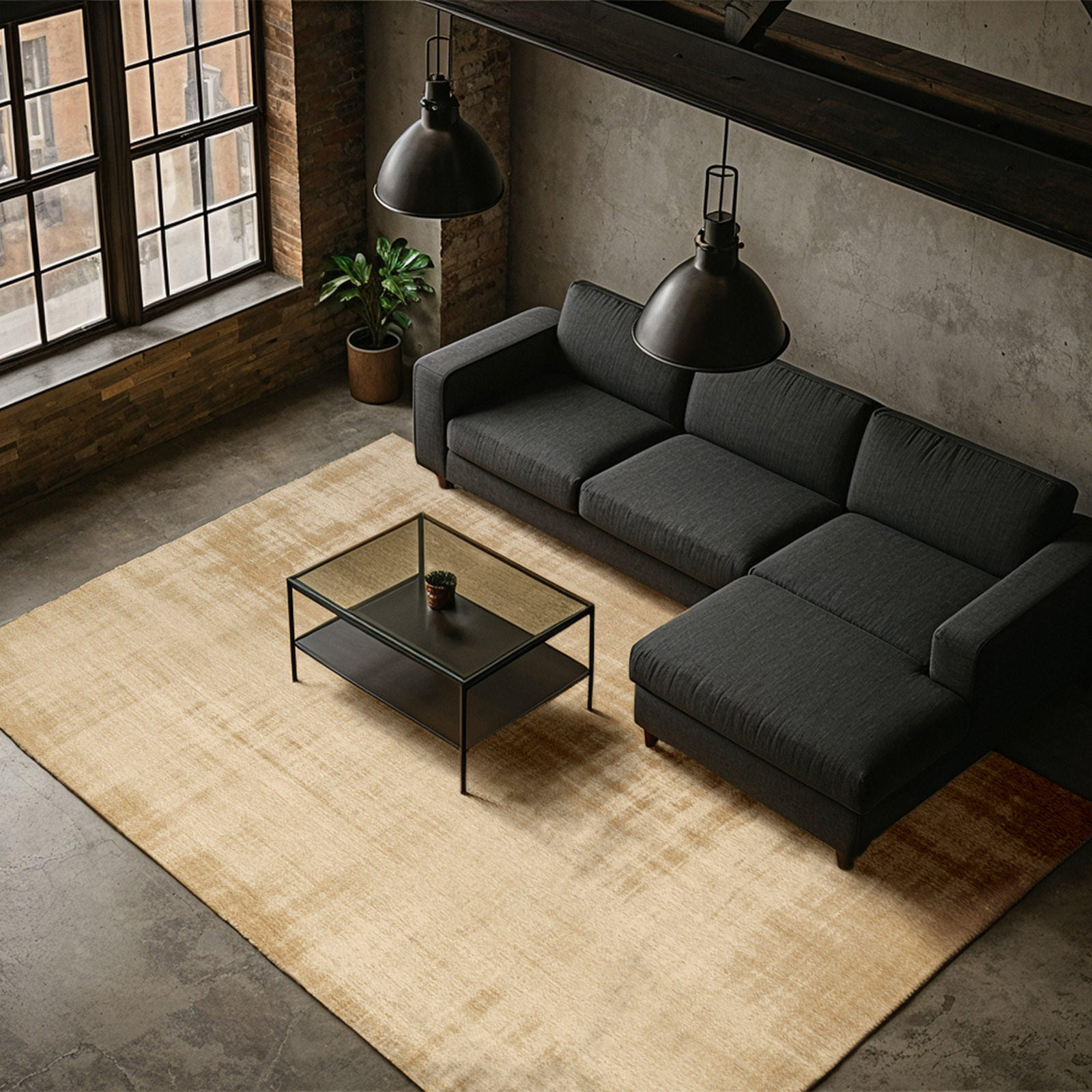TEPPICH Breeze Desert Road 170/240 cm - Braun, Textil (170/240cm) - Lola&Moi