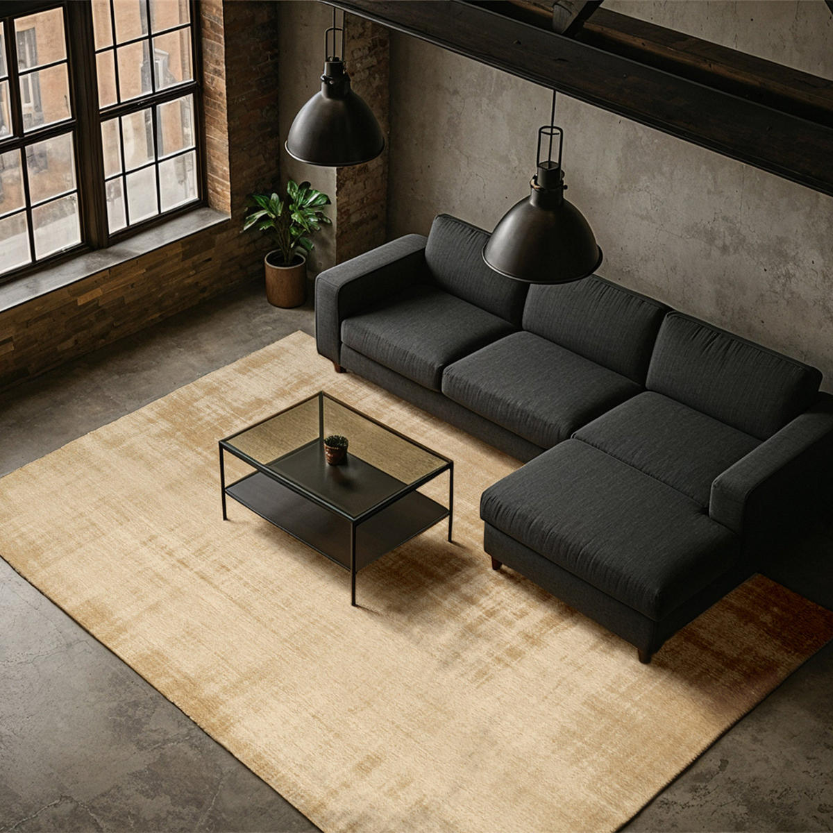 TEPPICH Breeze Desert Road 170/240 cm - Braun, Textil (170/240cm) - Lola&Moi