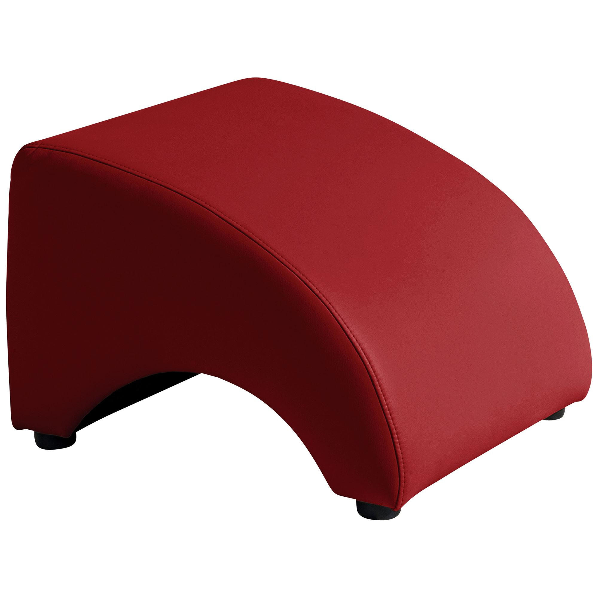 58aufmkessel Polsterhocker Kirschrot 52x37x54 cm