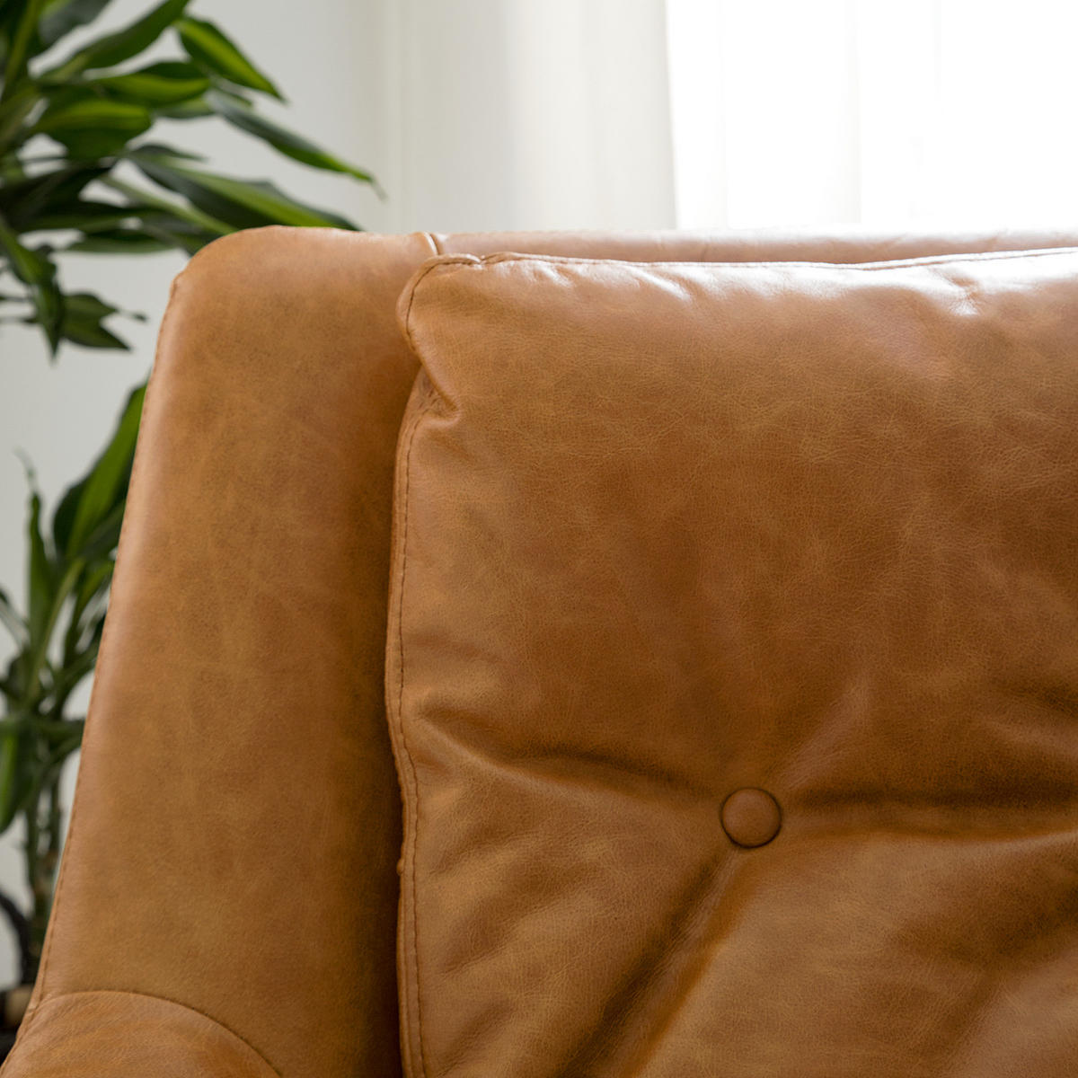 SESSEL - Schwarz/Braun, Leder/Metall (82/88/84cm) - home24