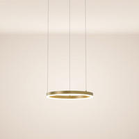 LED-HÄNGELAMPE Ring Direkt Gold 40cm - Goldfarben, Metall (40/40/3.3cm) - s.luce