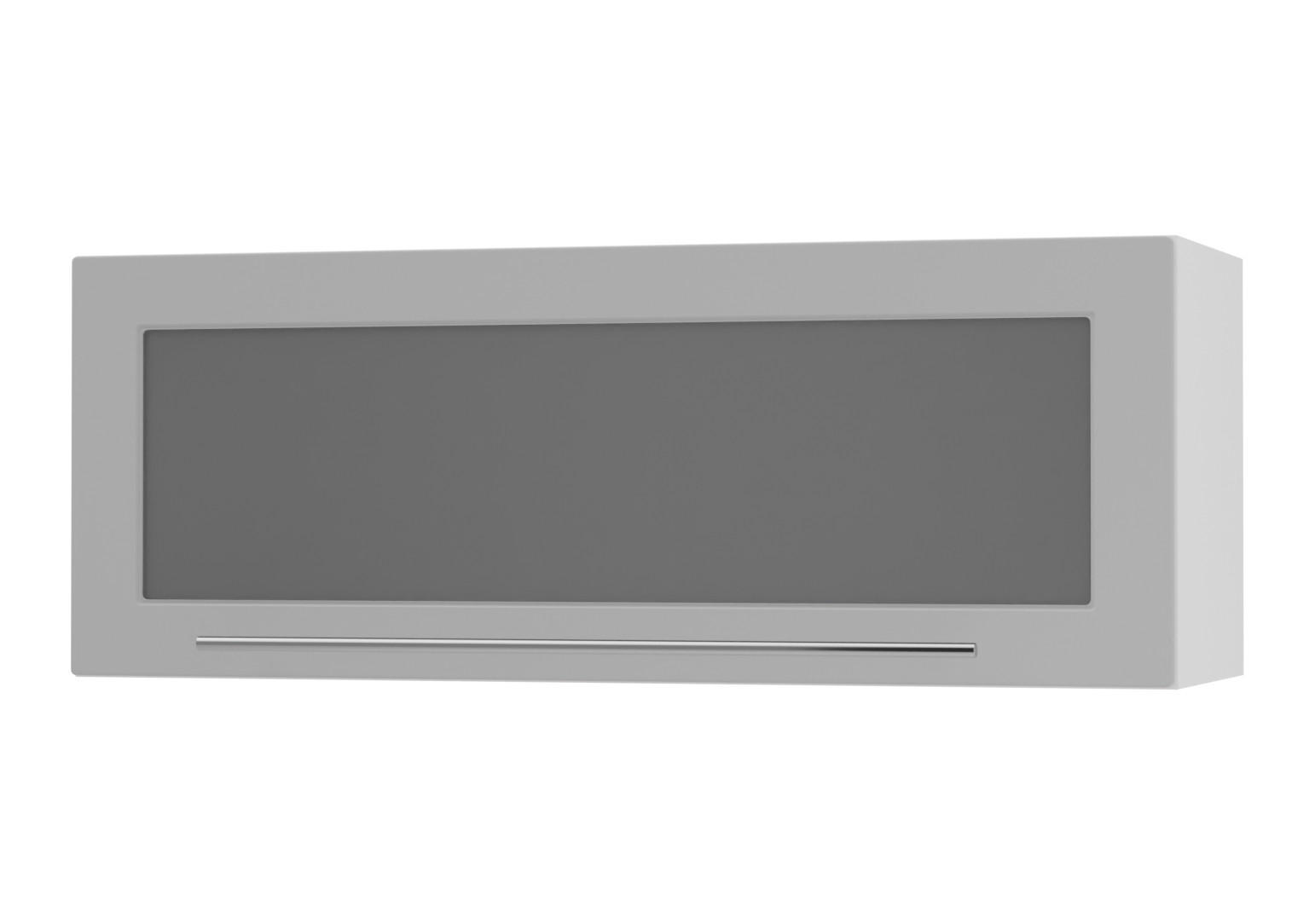 KÜCHENHÄNGESCHRANK Kvantum W4BS/90-AV Dust Grey Matt / Weiß Matt 90 / 32,5 / 36cm - Weiß/Grau, Holz/Holzwerkstoff (90/36/32.5cm) - Feldmann-Wohnen