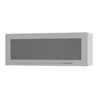 KÜCHENHÄNGESCHRANK Kvantum W4BS/90-AV Dust Grey Matt / Weiß Matt 90 / 32,5 / 36cm - Weiß/Grau, Holz/Holzwerkstoff (90/36/32.5cm) - Feldmann-Wohnen