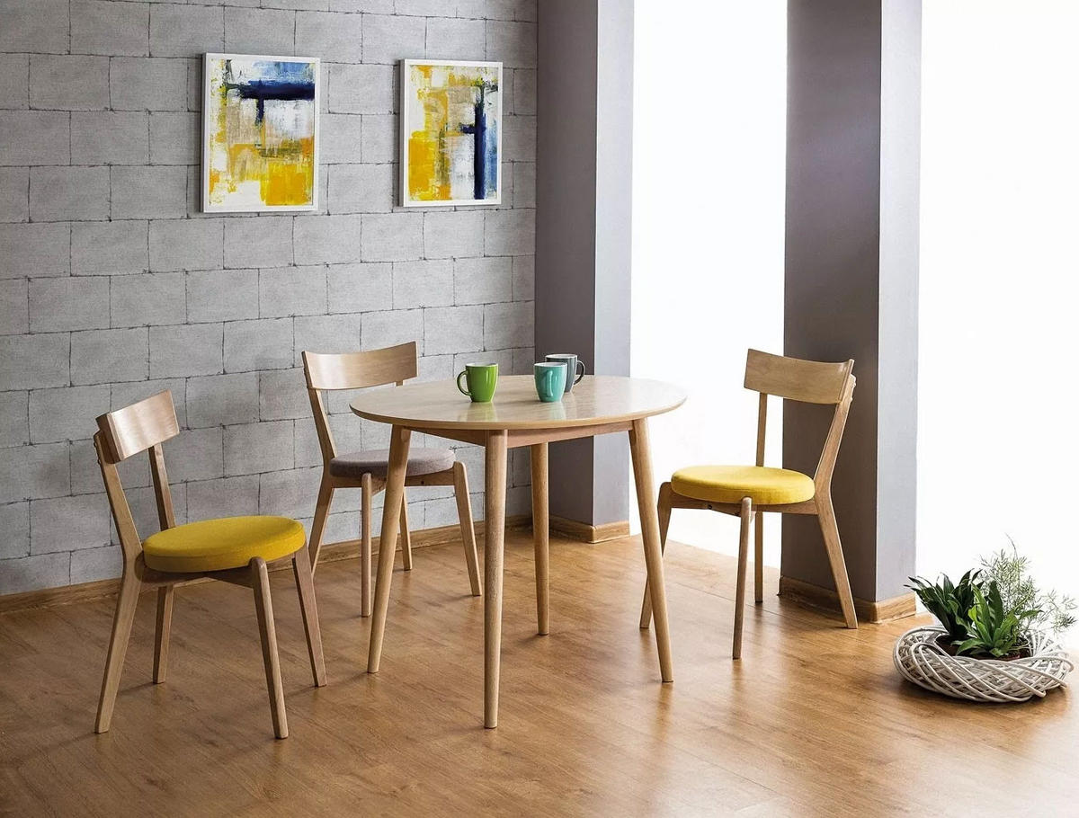 ESSTISCH Nelson Honigeiche 90 cm / 90 cm / 75cm - Braun, Holz/Holzwerkstoff (90/90/75cm) - Feldmann-Wohnen