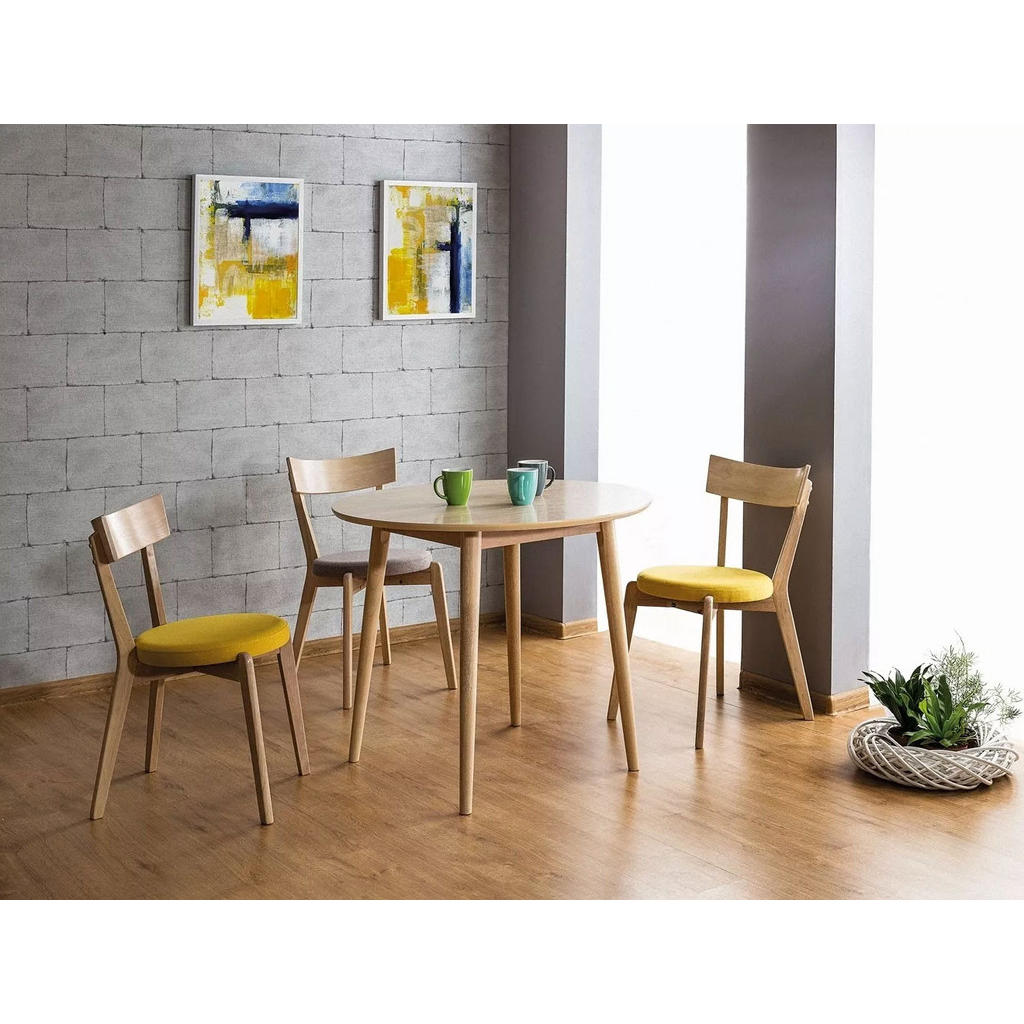 Thumbnail - Feldmann-Wohnen Esstisch, Braun, Braun, Holz, Rund, eckig, 90x75x90 cm, Esszimmer, Tische, Esstische