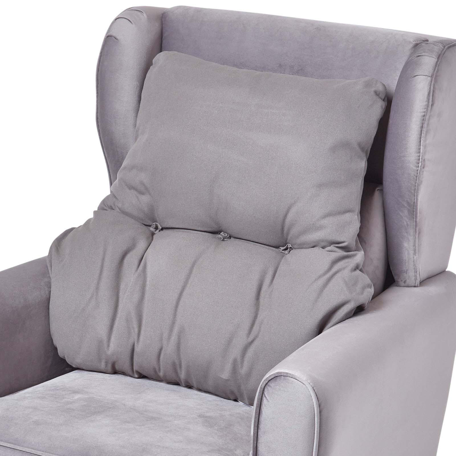 RÜCKENKISSEN grau 68/58 cm – Stützkissen für Sessel, Baumwolle - Grau, Textil (68/15cm) - Homescapes