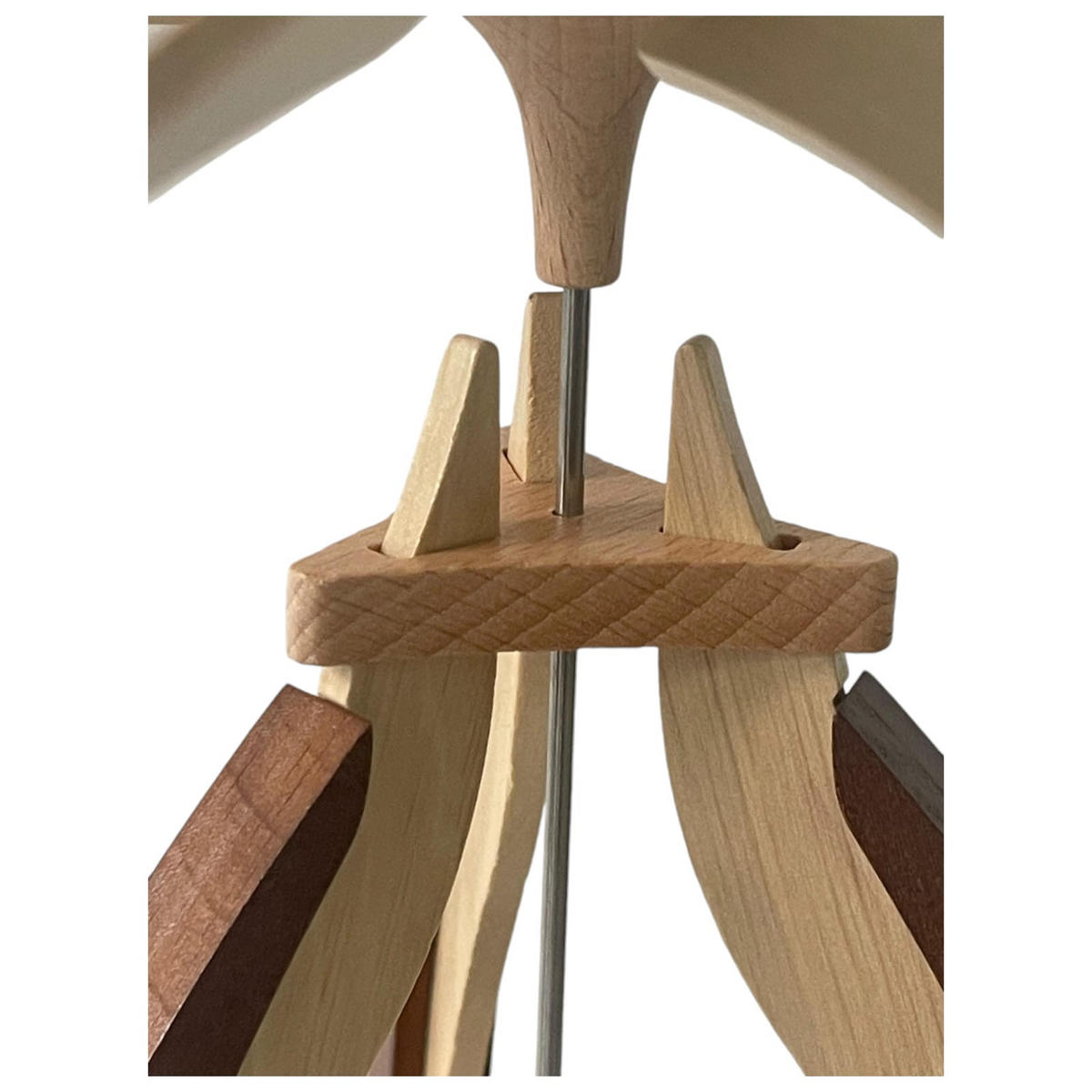 PYRAMIDE Seiffener Kirche für 6 Teelichter 27/27/36 cm - Multicolor, Holz (27/36/27cm)