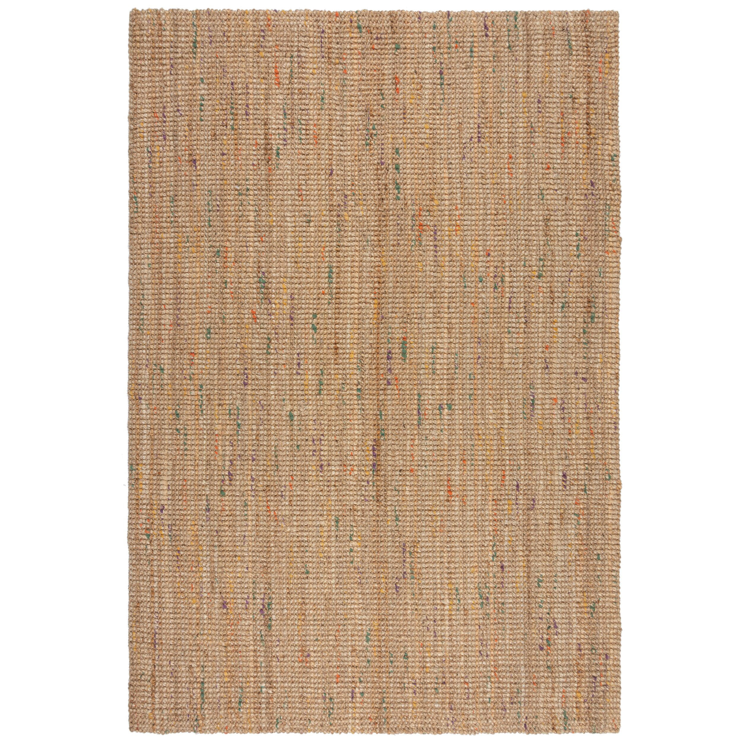 JUTETEPPICH Jute Naturbelassen, Wohnzimmer Natur-Multicolor Rechteckig 120x170 - Beige, Textil (120/170cm) - KADIMA DESIGN