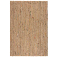 JUTETEPPICH Jute Naturbelassen, Wohnzimmer Natur-Multicolor Rechteckig 120x170 - Beige, Textil (120/170cm) - KADIMA DESIGN
