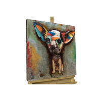 METALLBILD Bunt 60/60 cm - Multicolor, Metall (4.8/60cm) - KUNSTLOFT