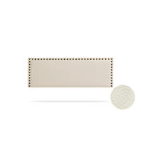 Kopfteil gepolstert MODENA Kunstleder 90x55x8 cm - Eierschale - Moonia - Birkefarben, Holz (90/8/55cm)