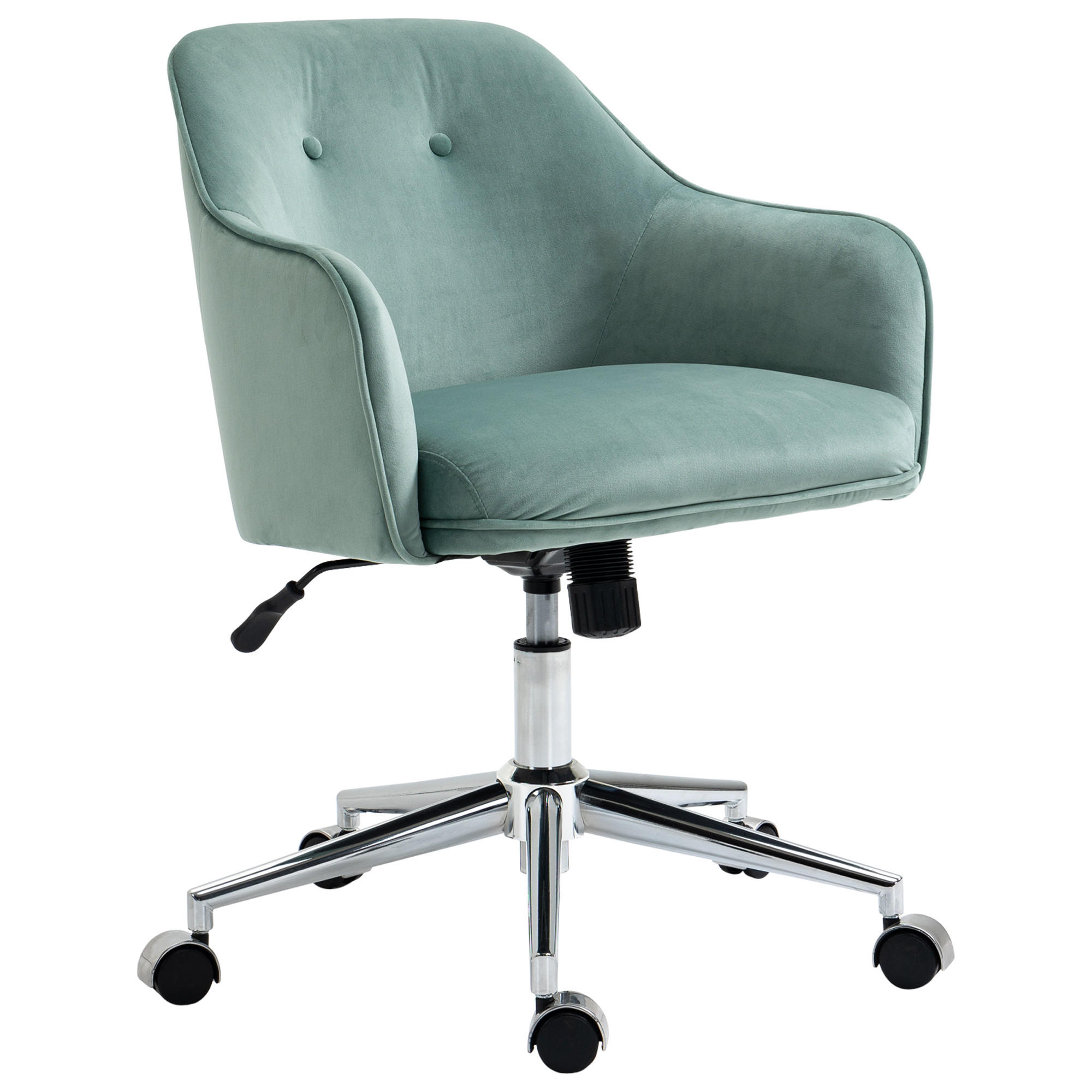 BÜROSTUHL, Wippenfunktion, Nylon, Grün - Grün, Textil (59/90.5/61cm) - Vinsetto