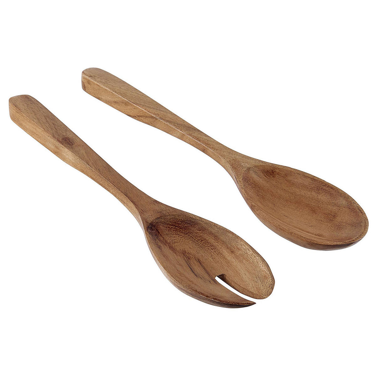 SALATBESTECK (2-teilig) Pure Kitchen - Braun, Holz (1cm) - Butlers