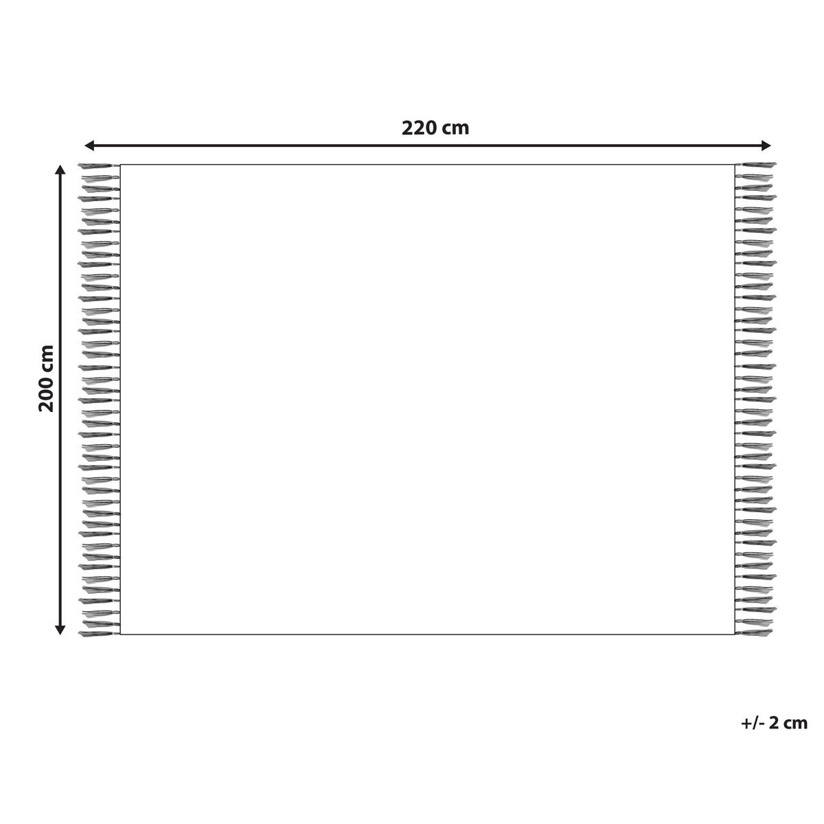 DECKE Weiß 200/220 cm Chaohani - Weiß, Keramik (200/220cm) - Beliani