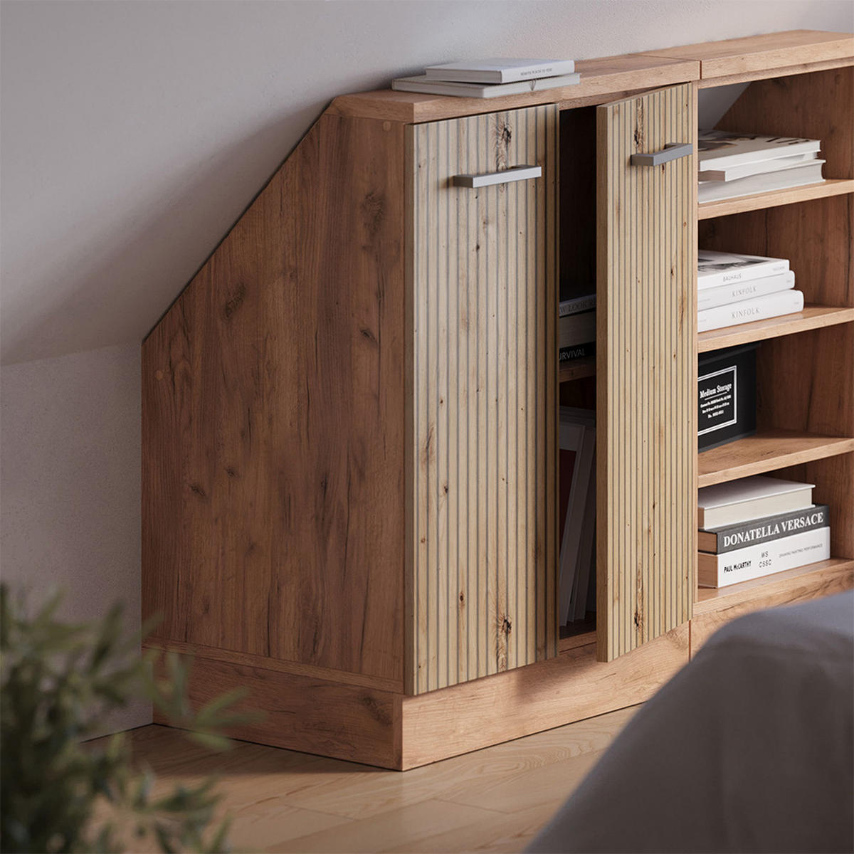 ŠIKMÁ SKŘÍŇ Rion Dub Artisan / dub Goldkraft - medově dubová/dub artisan, kompozitní dřevo (60/81.6/46cm) - Vicco