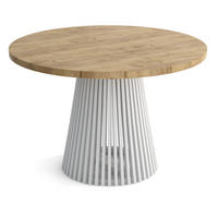 TISCH Weiß DUSTO Ausziehbar Mit Lamellen 100/200 cm - Weiß/Braun, Holzwerkstoff (200/100/77cm) - Sepro Meble