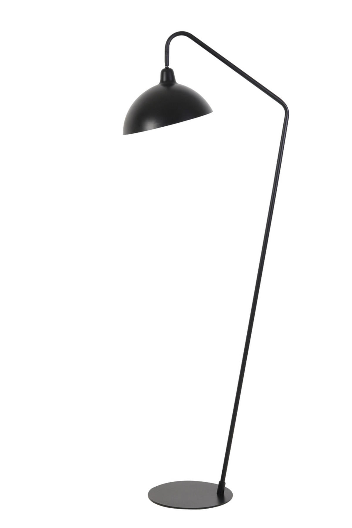 STEHLEUCHTE Orion Schwarz 53,5/30/150 cm - Schwarz, Metall (53.5/30/150cm) - Light & Living