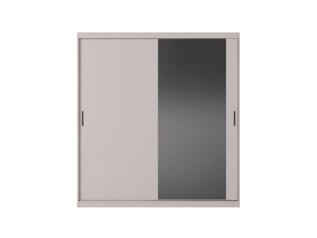 SCHWEBETÜRENSCHRANK Mirano Kaschmir 200 cm - Kaschmir, Holzwerkstoff (200/215/60cm) - Ravio