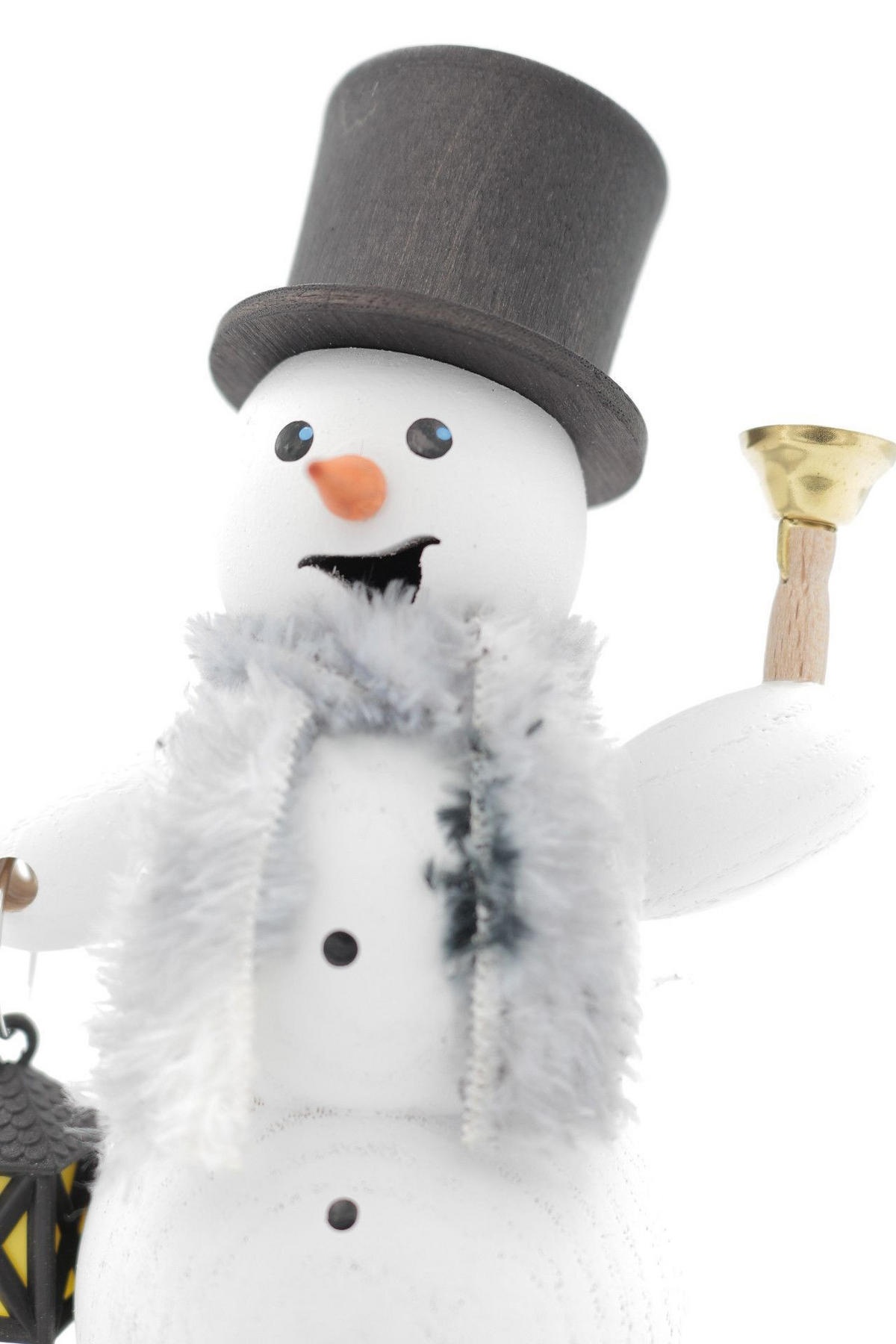 RAUCHFIGUR Schneemann mit Laterne 13 cm - Multicolor, Holz (6/13/10cm)