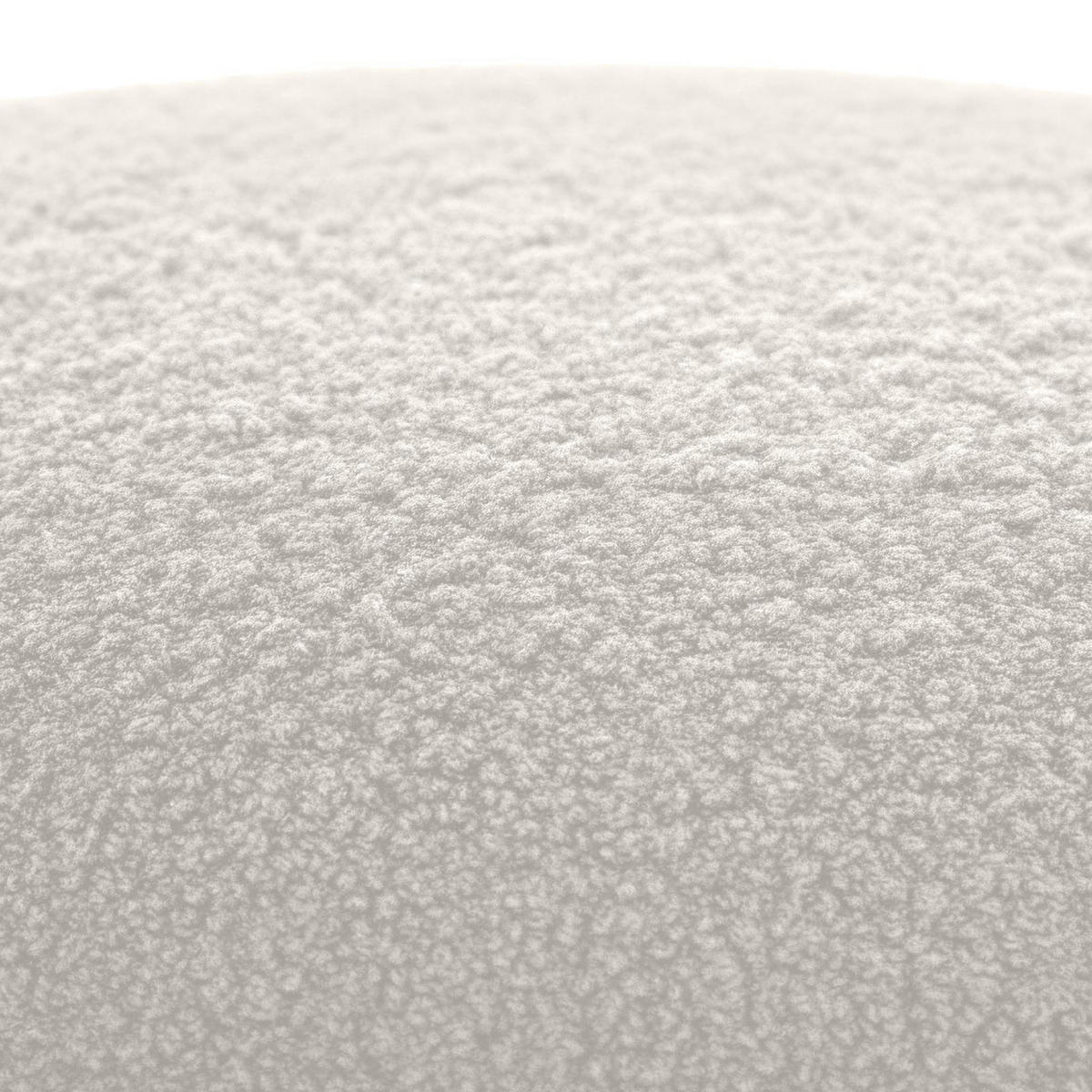 HOCKER oval 52/48/32 cm Stoff Creme - Creme, Holz/Textil (52/32/48cm) - CLP