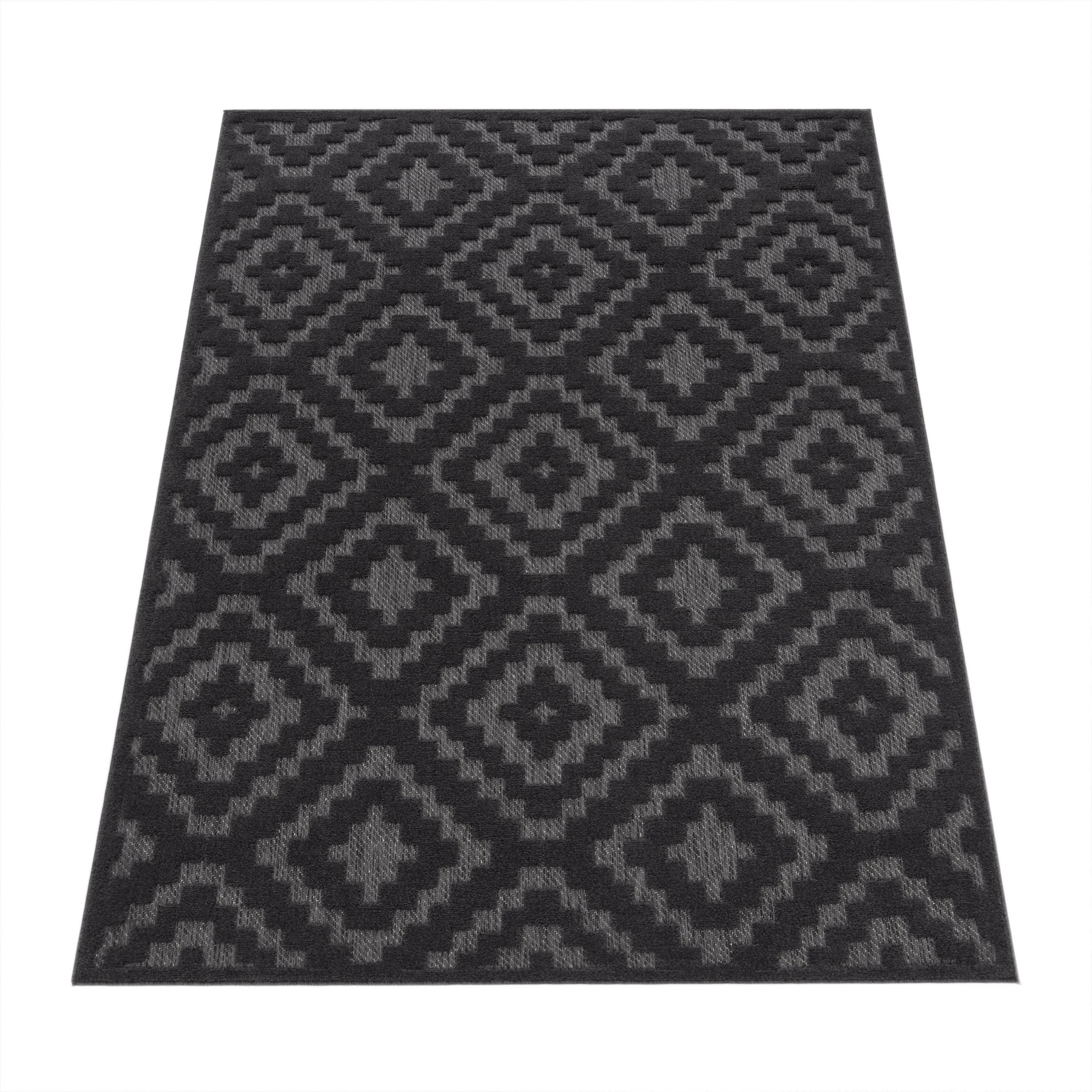 OUTDOORTEPPICH 80/150 cm Livorno 672 - Anthrazit, Textil (80/150cm) - Paco Home