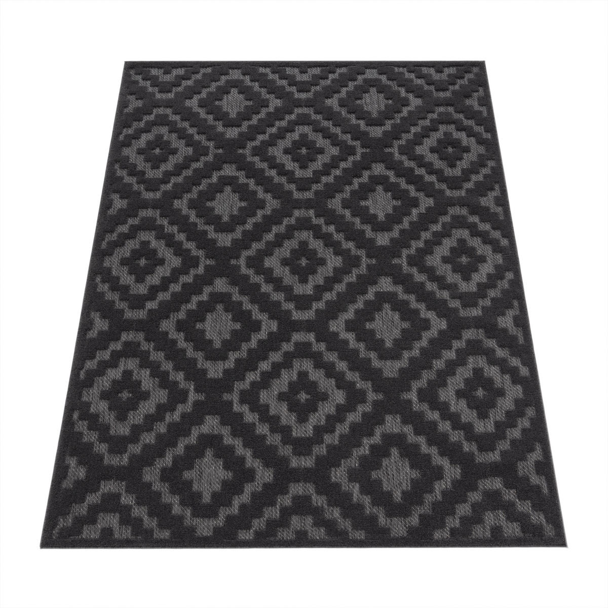 OUTDOORTEPPICH 60/100 cm Livorno 672 - Anthrazit, Textil (60/100cm) - Paco Home