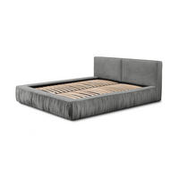 POLSTERBETT aus Polyester Fonni 160x200 cm, Hellgrau - Hellgrau, Textil (160/200cm) - Fedve
