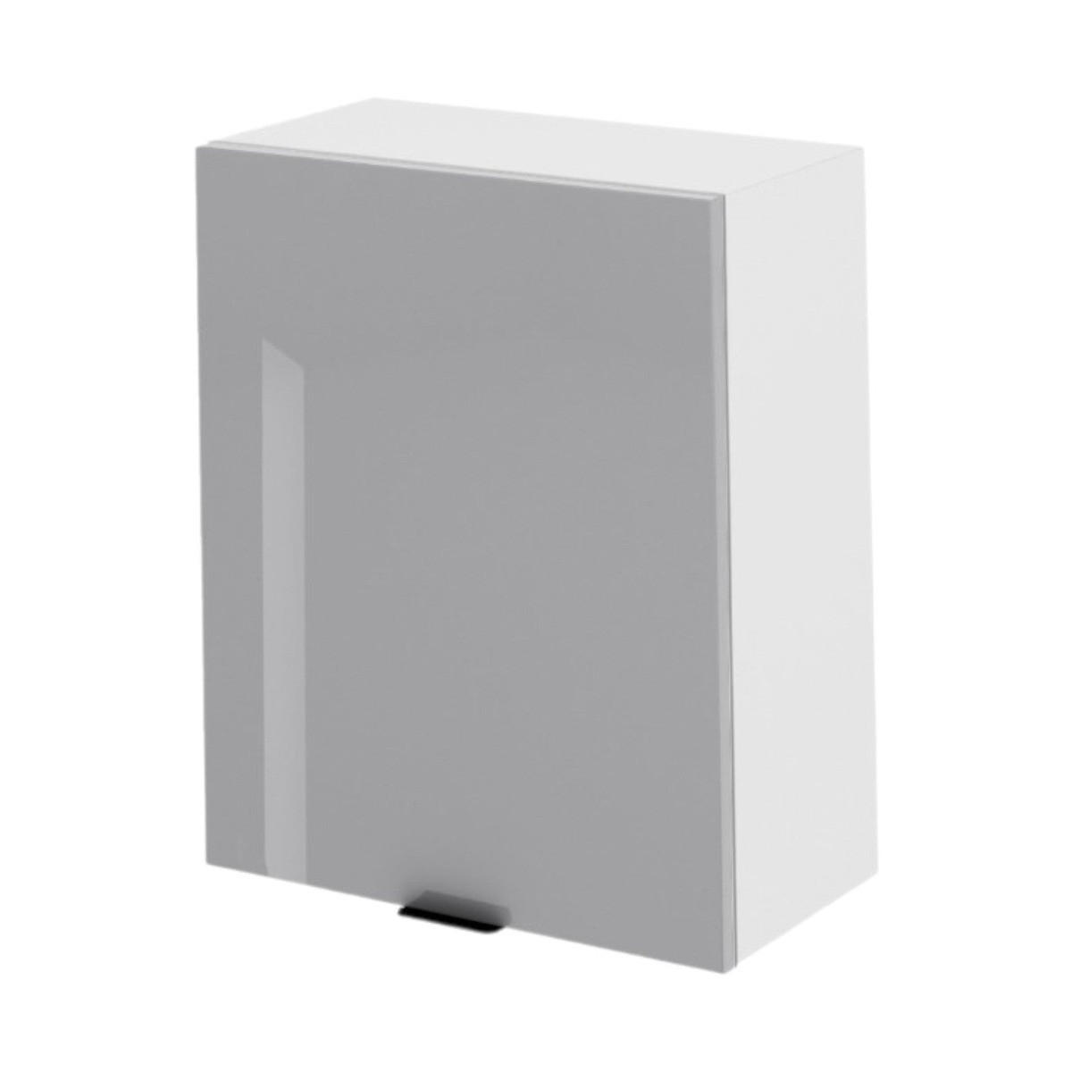 HÄNGESCHRANK – 60 cm – KU-W60 – Lunara – Grau Hochglanz - Grau, Holzwerkstoff (60/72/30cm) - hi-markt