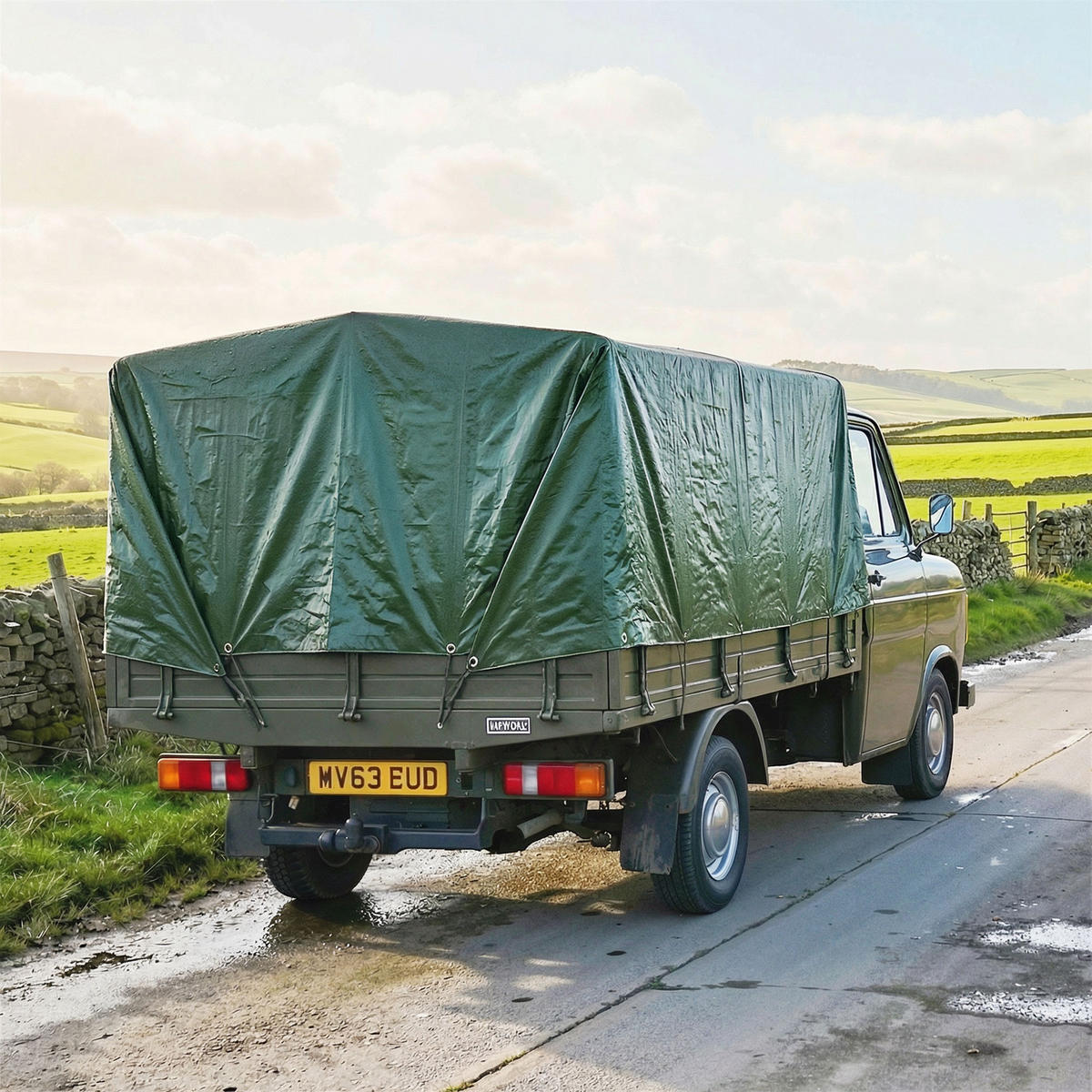 ABDECKPLANE PE Grün - Grün, Kunststoff (600/400/1cm) - Outsunny