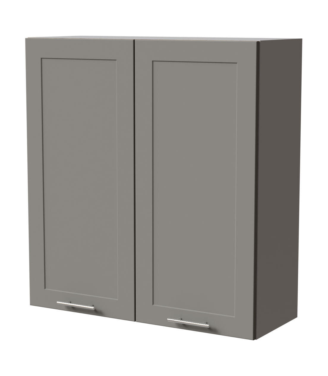 HÄNGESCHRANK Oslo W4/90 Grau / Dust Grey Matt 90 / 32,5 / 96cm - Grau, Holz/Holzwerkstoff (90/96/32.5cm) - Feldmann-Wohnen