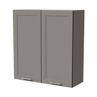HÄNGESCHRANK Oslo W4/90 Grau / Dust Grey Matt 90 / 32,5 / 96cm - Grau, Holz/Holzwerkstoff (90/96/32.5cm) - Feldmann-Wohnen