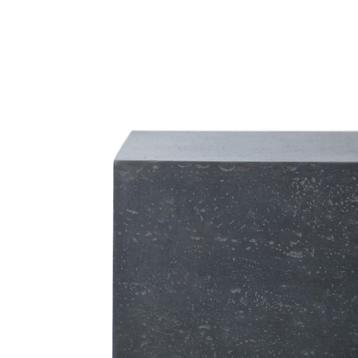 BEISTELLTISCH TEVEREaus GF-Beton, Wetterbeständig, 45x45x51 cm - Dunkelgrau, Naturmaterialien (45/45/51cm) - Elementi
