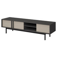 TV-LOWBOARD Alsy 3D AL09 - Anthrazit/Beige, Holzwerkstoff/Kunststoff (163/43/43cm) - MIRJAN24