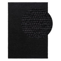 WOLLTEPPICH Beads Anthrazit 80x150 cm - Anthrazit, Textil (80/150cm) - benuta Pure