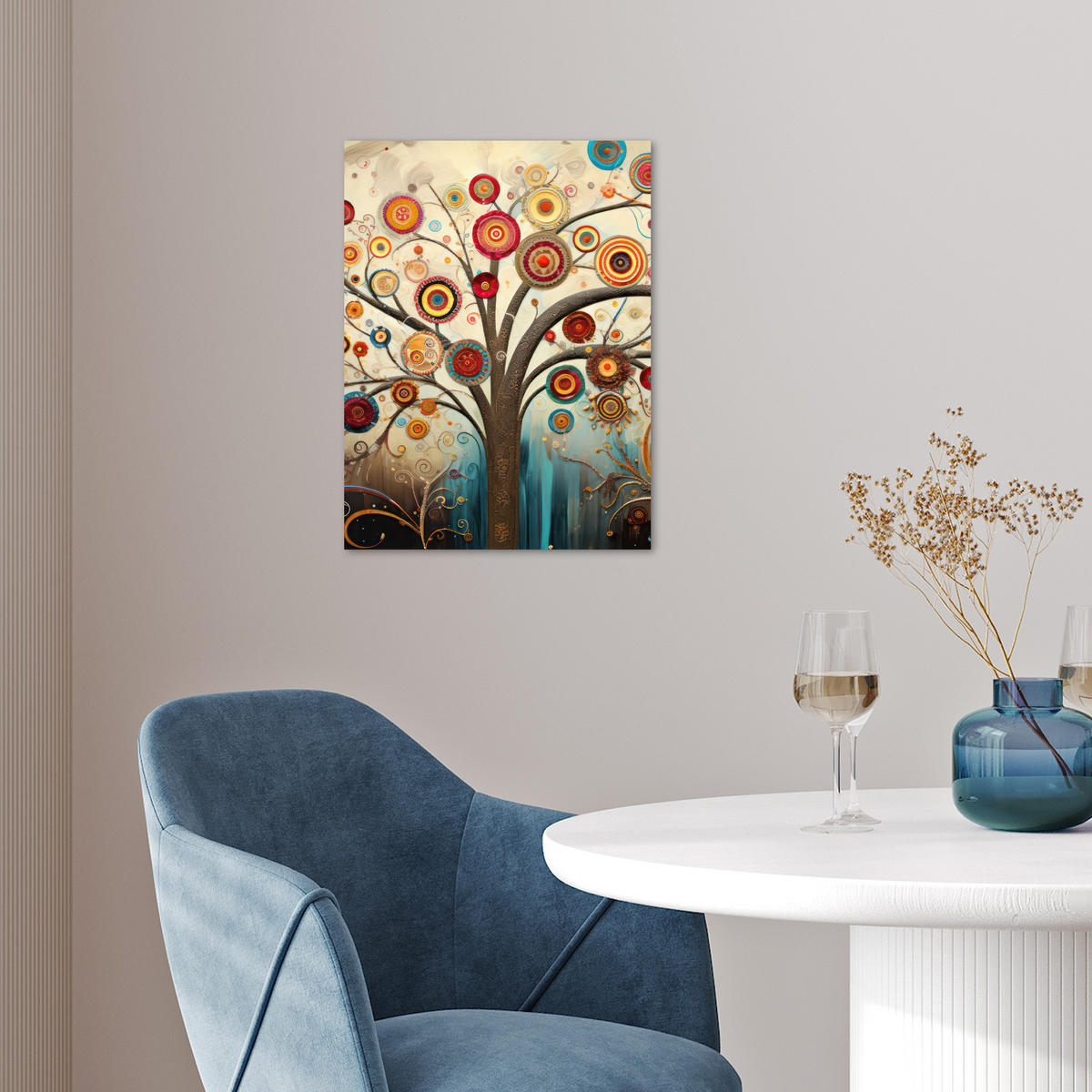 POSTER Baum - Baum des Lebens - Farbe 30x40 cm - Braun, Papier (30/40/0.1cm) - MuchoWow