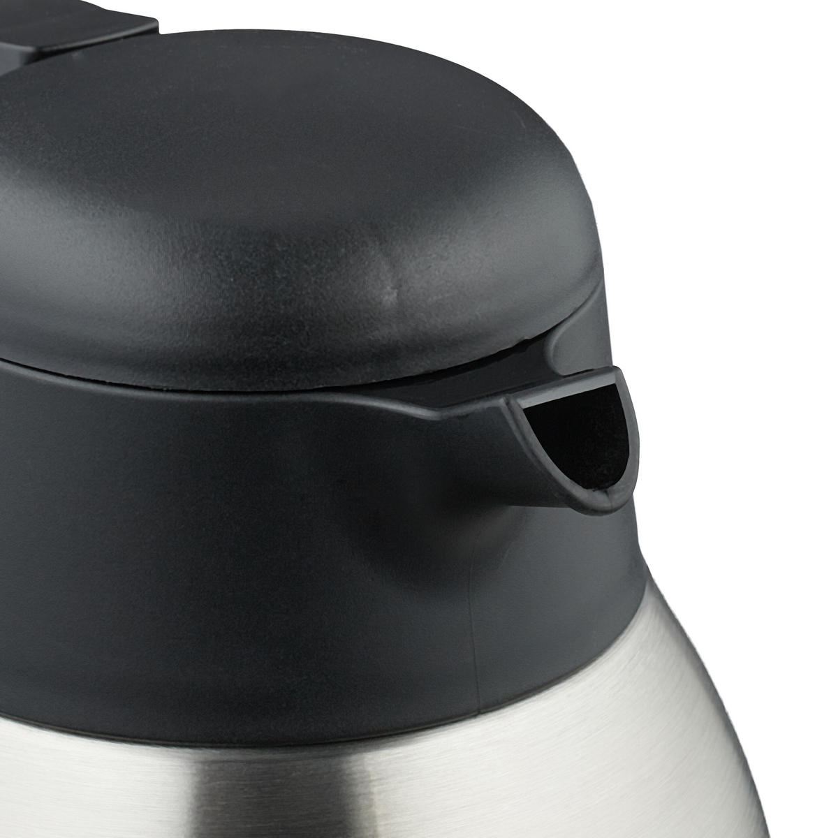 ISOLIERKANNE - Silberfarben, Kunststoff/Metall (2L) - Relaxdays