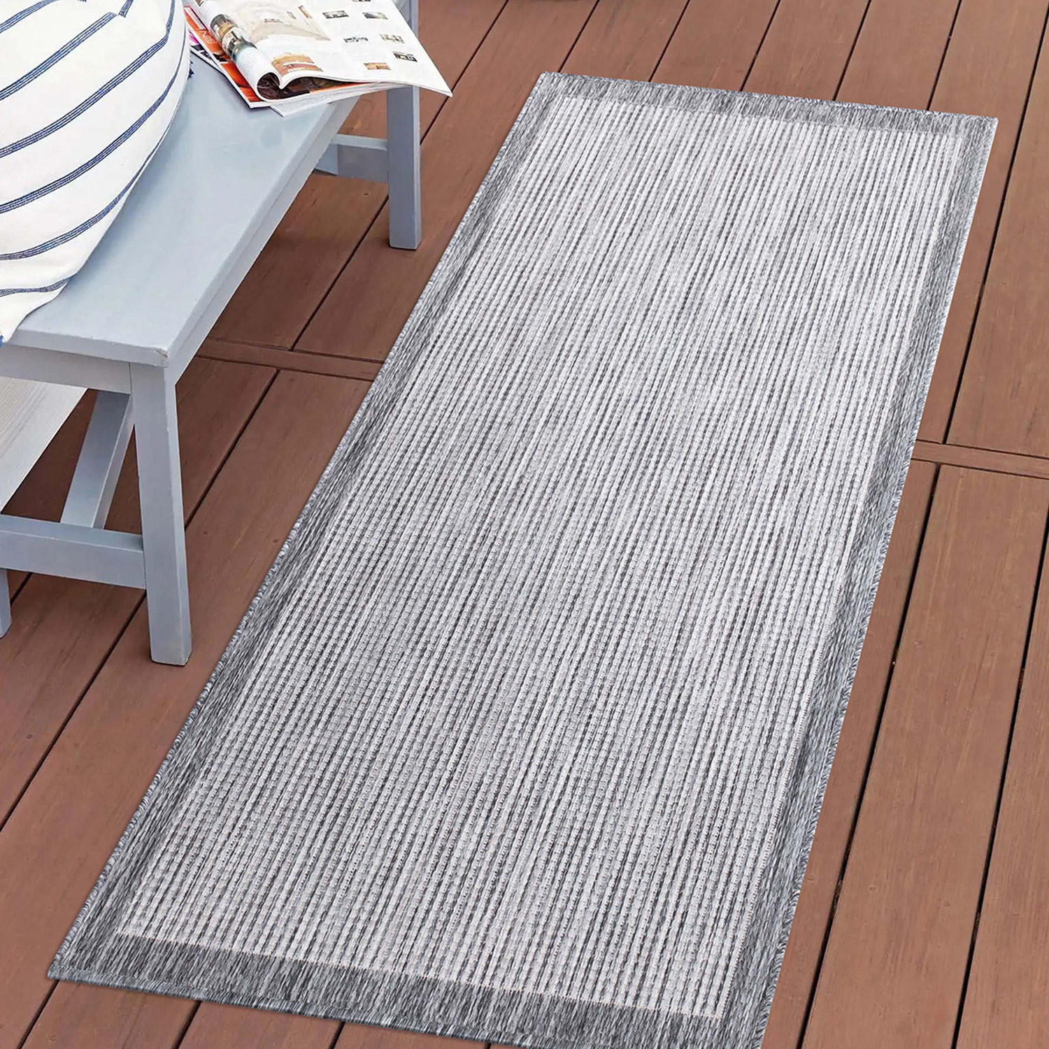 OUTDOOR-TEPPICH Sun 470 Grau 80x150 cm - Grau, Textil (80/150cm) - carpet city