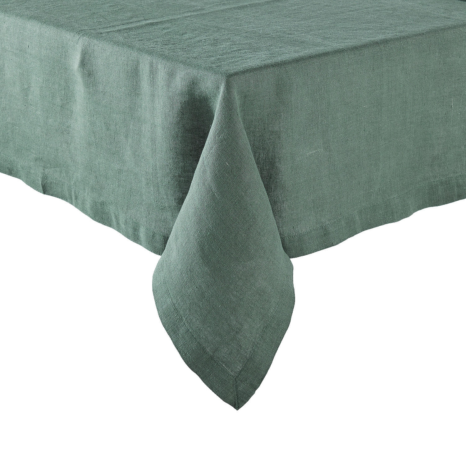 TISCHDECKE Riga 160x300cm - Dunkelgrün, Textil (160/250cm) - Butlers