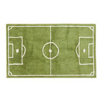KINDERTEPPICH Fußballfeld, Baumwolle 60/100 cm - Grün, Textil (60/100cm) - Homescapes