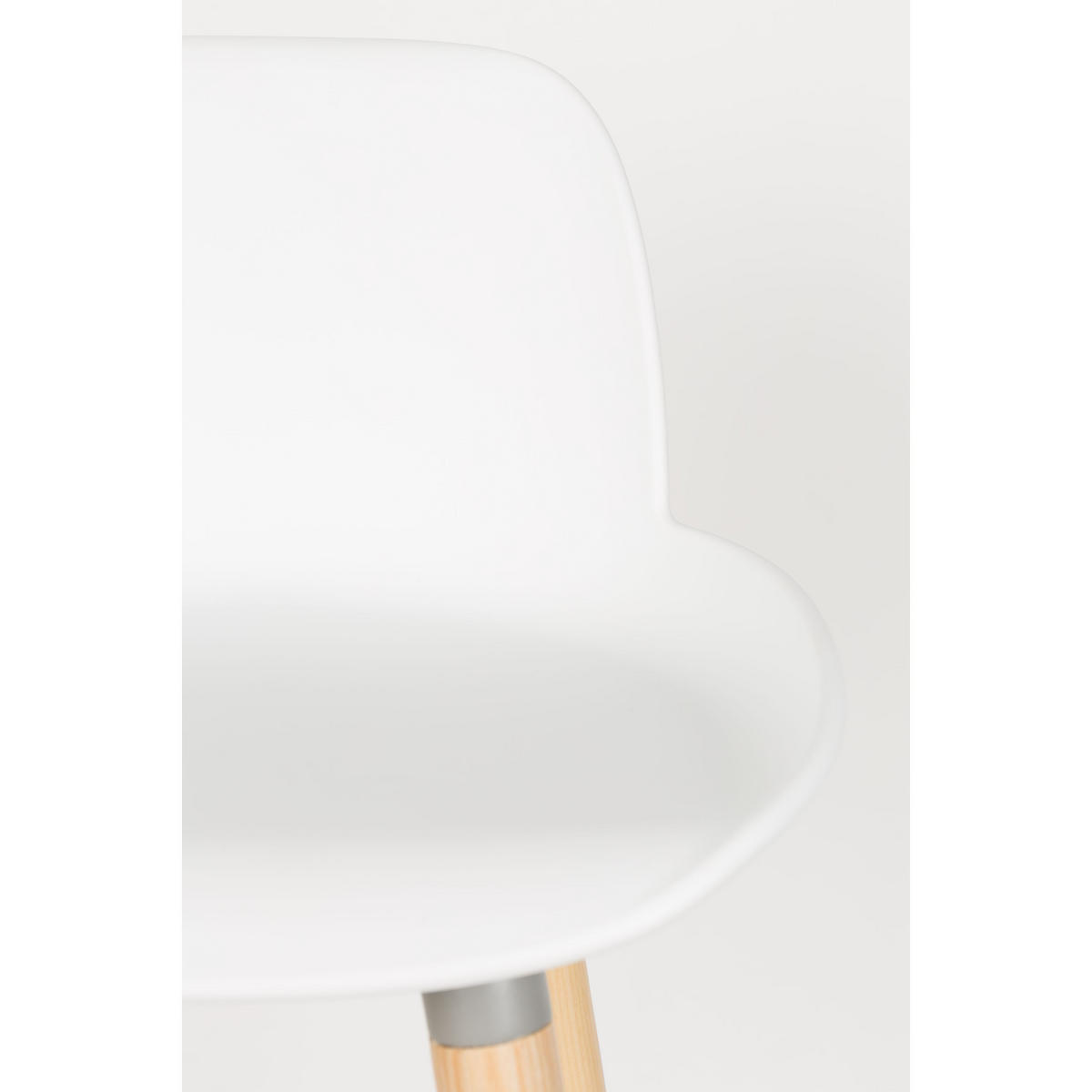 BARHOCKER Albert Kuip Rückenlehne 75 cm Weiß - 2 er Set - Weiß, Kunststoff (47/98.5/47.5cm) - Zuiver